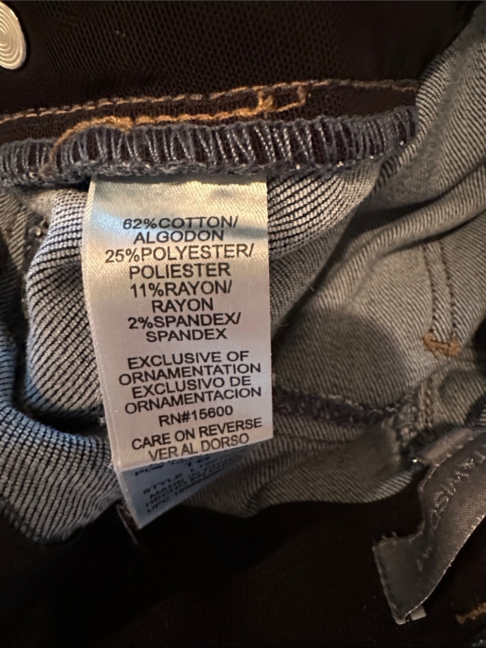 Wit & Wisdom Dark Blue Cropped Slim Straight Jeans - Picture 5 of 6